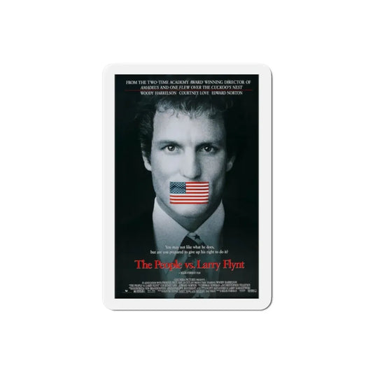 The People Vs Larry Flynt 1996 Movie Poster Refrigerator Magnet 2 Inch - The Sticker Space