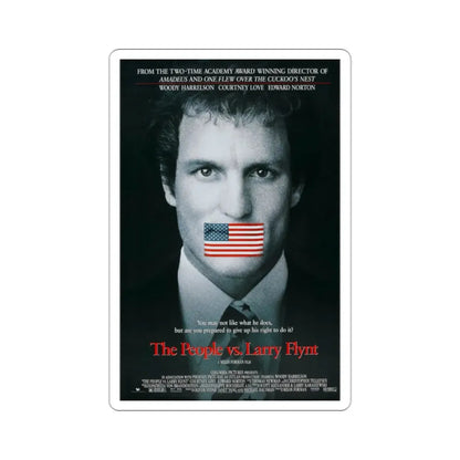 The People Vs Larry Flynt 1996 Movie Poster STICKER Vinyl Die-Cut Decal 2 Inch - The Sticker Space