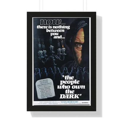 THE PEOPLE WHO OWN THE DARK 1976 - Framed Movie Poster 16″ x 24″ Black - The Sticker Space