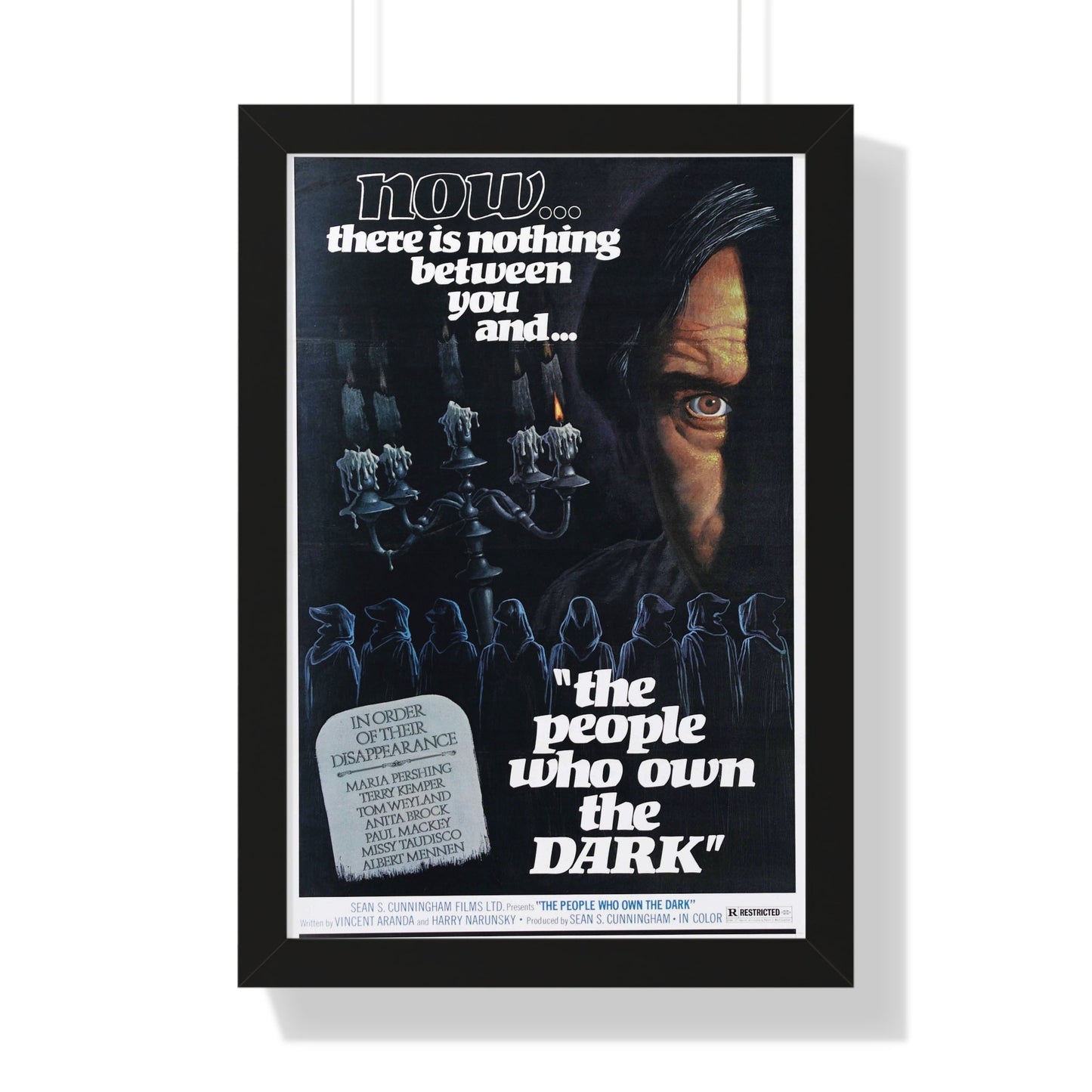 THE PEOPLE WHO OWN THE DARK 1976 - Framed Movie Poster-16″ x 24″-The Sticker Space