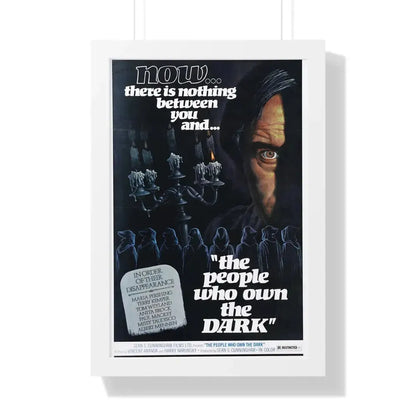 THE PEOPLE WHO OWN THE DARK 1976 - Framed Movie Poster 16″ x 24″ White - The Sticker Space