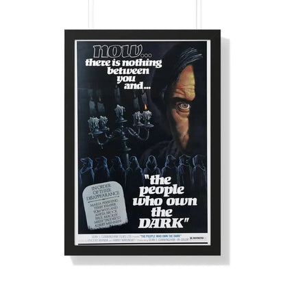 THE PEOPLE WHO OWN THE DARK 1976 - Framed Movie Poster 20" x 30" Black - The Sticker Space