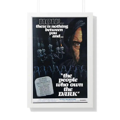 THE PEOPLE WHO OWN THE DARK 1976 - Framed Movie Poster 20" x 30" White - The Sticker Space