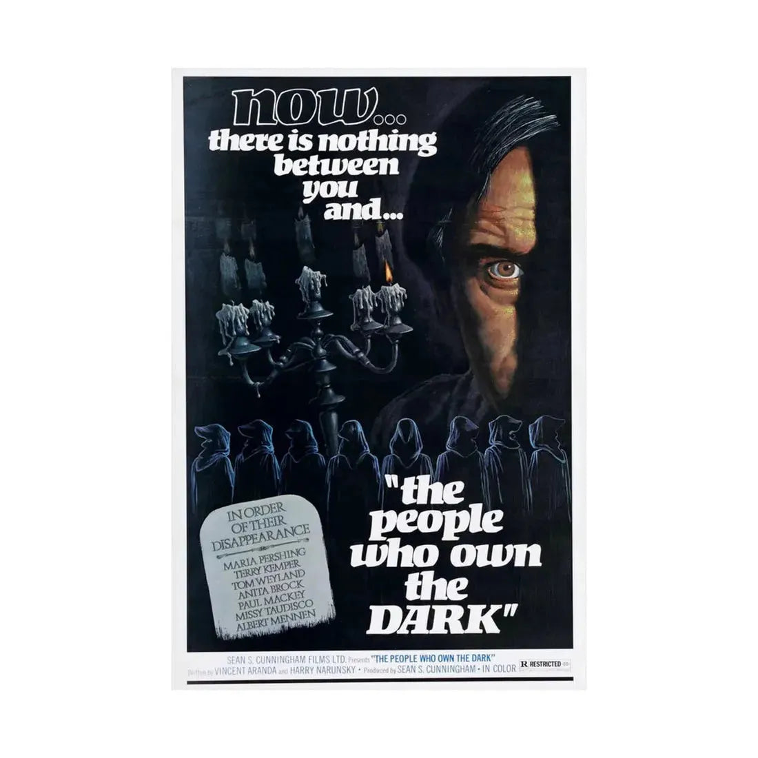 THE PEOPLE WHO OWN THE DARK 1976 - Paper Movie Poster - The Sticker Space