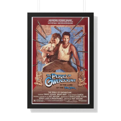 THE PERILS OF GWENDOLINE IN THE LAND OF THE YIK YAK 1984 - Framed Movie Poster 20" x 30" Black - The Sticker Space