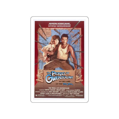 THE PERILS OF GWENDOLINE IN THE LAND OF THE YIK YAK 1984 Movie Poster STICKER Vinyl Die-Cut Decal 3 Inch - The Sticker Space