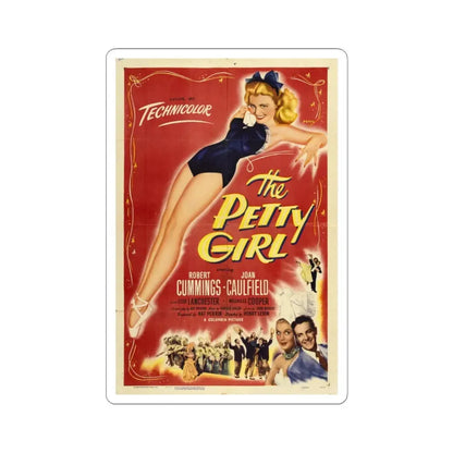 The Petty Girl 1950 Movie Poster - STICKER Vinyl Kiss-Cut Decal 3 Inch White - The Sticker Space