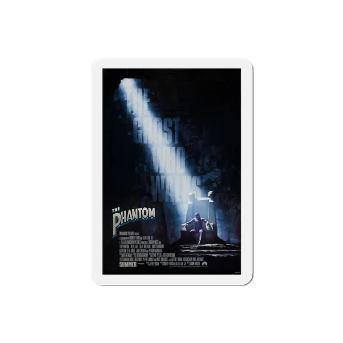 The Phantom 1996 Movie Poster Refrigerator Magnet 2 Inch - The Sticker Space