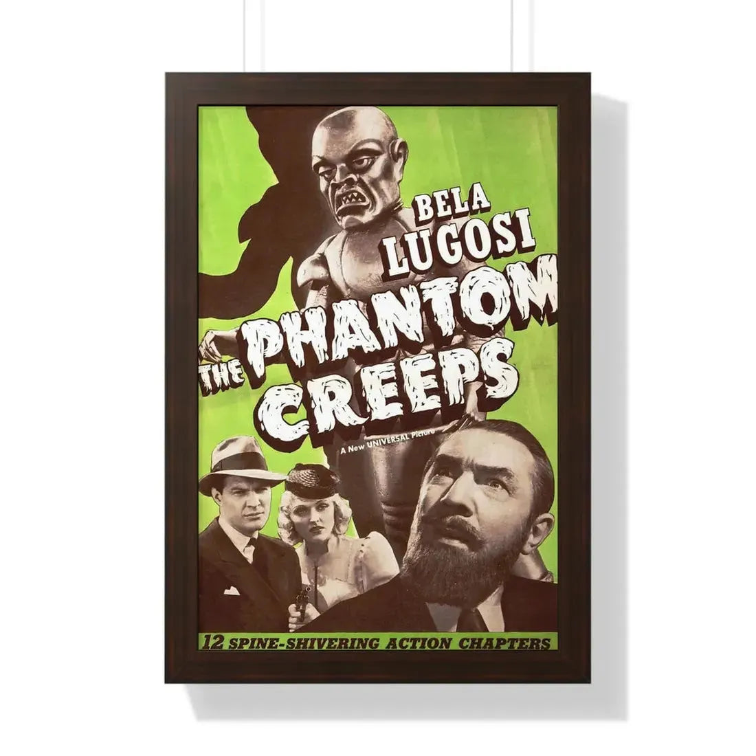 THE PHANTOM CREEPS 1939 - Framed Movie Poster 16″ x 24″ Walnut - The Sticker Space