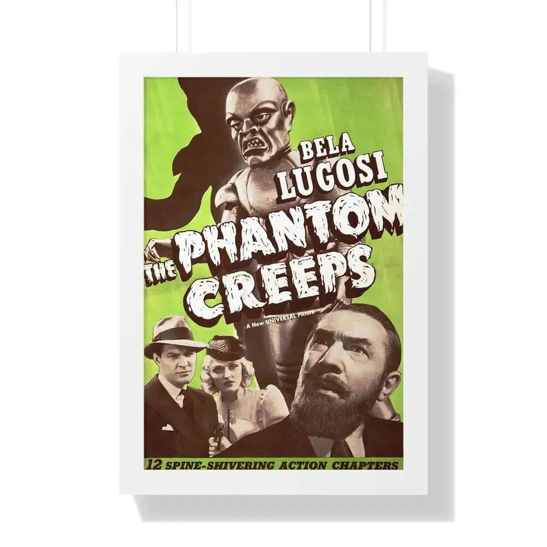 THE PHANTOM CREEPS 1939 - Framed Movie Poster 16″ x 24″ White - The Sticker Space