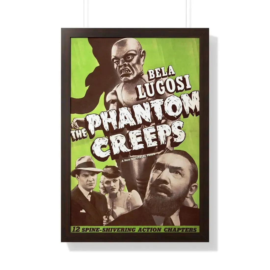 THE PHANTOM CREEPS 1939 - Framed Movie Poster 20" x 30" Walnut - The Sticker Space