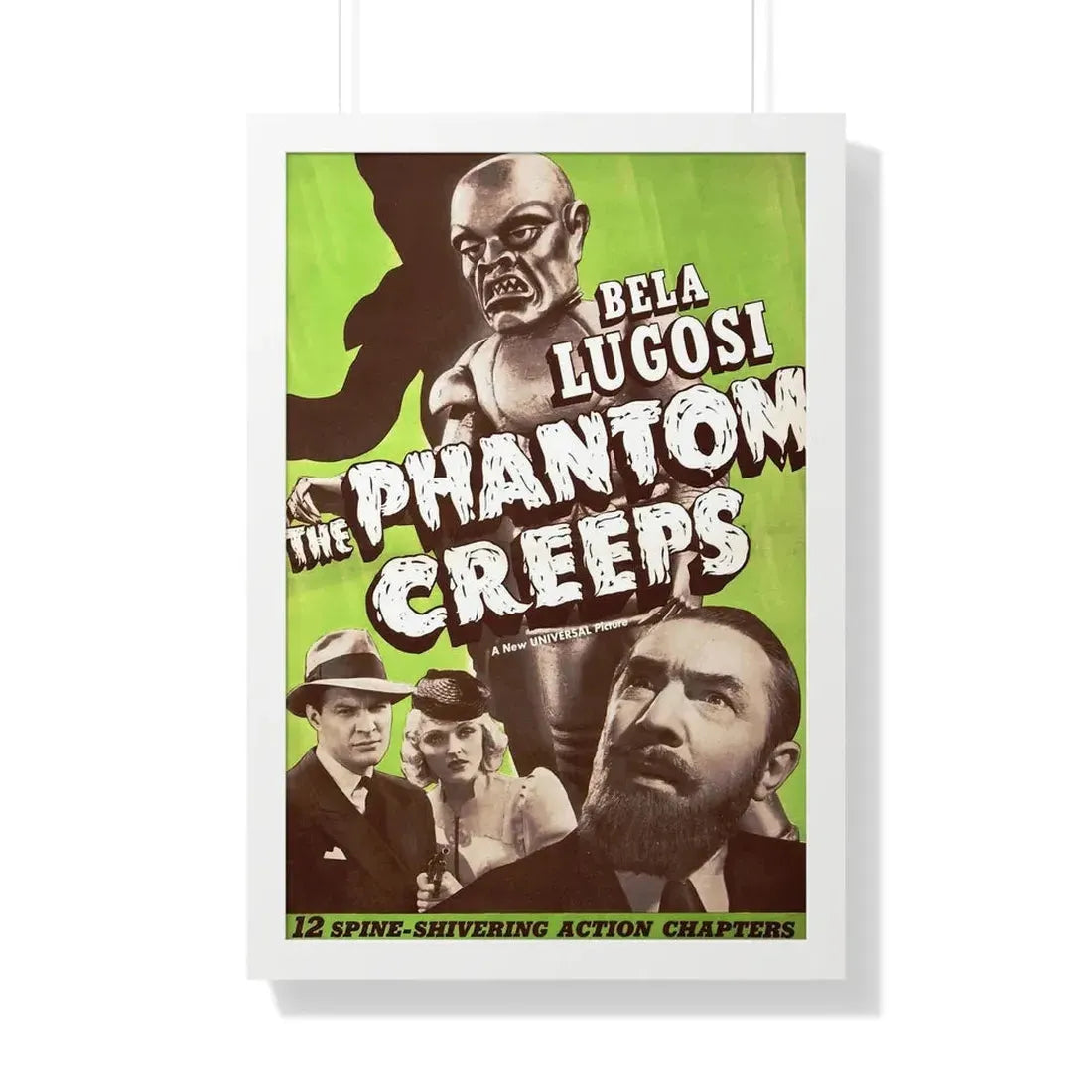 THE PHANTOM CREEPS 1939 - Framed Movie Poster 20" x 30" White - The Sticker Space