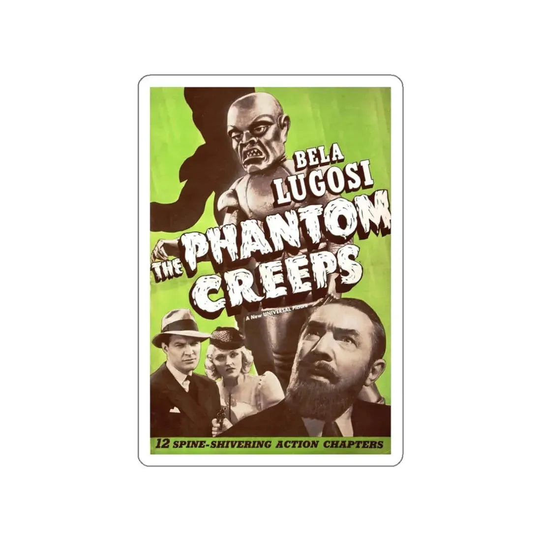 THE PHANTOM CREEPS 1939 Movie Poster STICKER Vinyl Die-Cut Decal 3 Inch - The Sticker Space