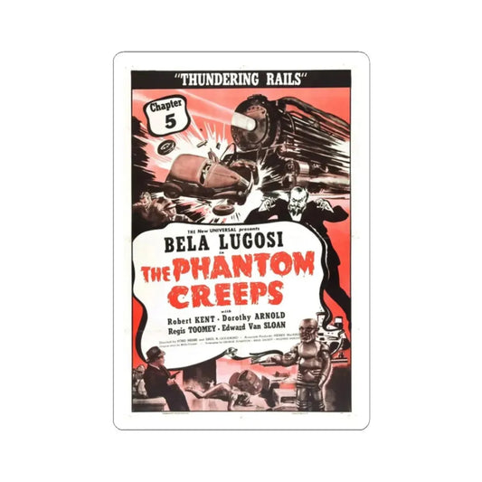 THE PHANTOM CREEPS (2) 1939 Movie Poster - STICKER Vinyl Kiss-Cut Decal 2 Inch White - The Sticker Space