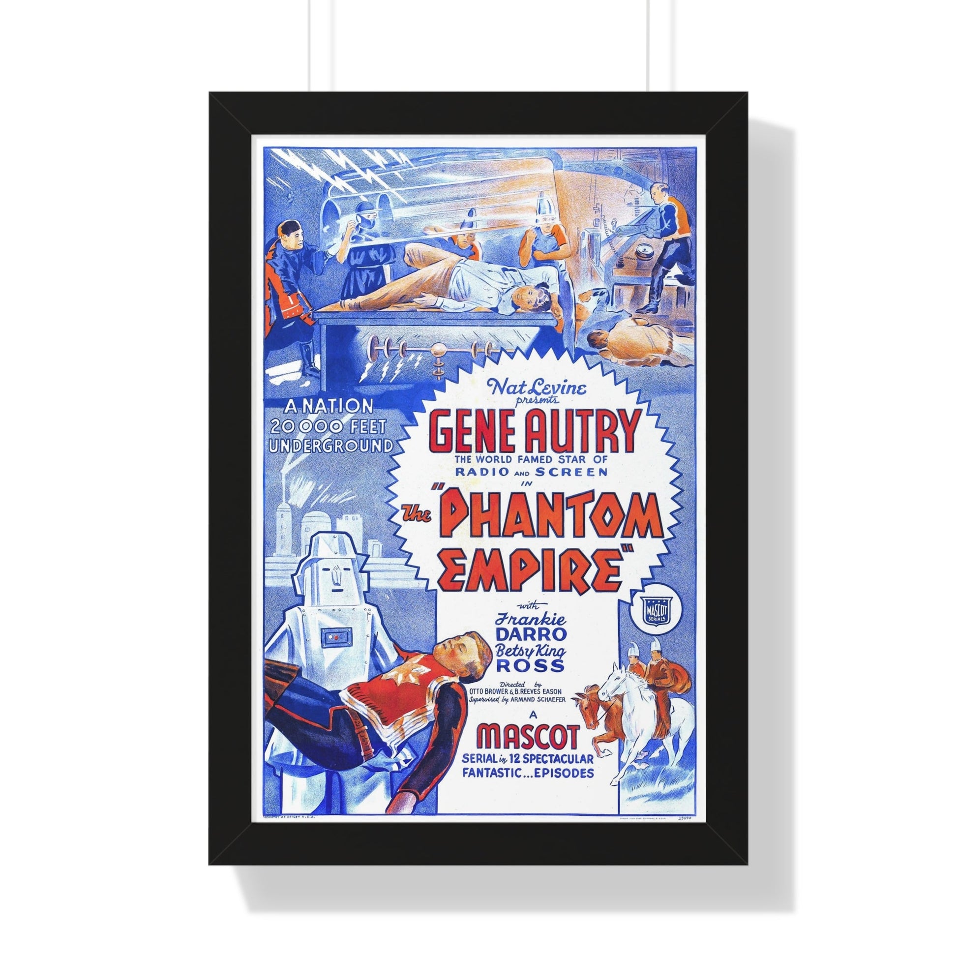 THE PHANTOM EMPIRE 1935 - Framed Movie Poster-16″ x 24″-The Sticker Space