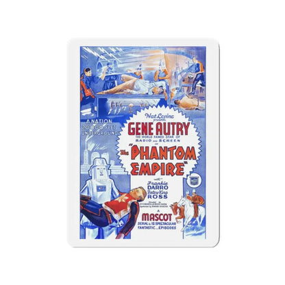 THE PHANTOM EMPIRE 1935 Movie Poster - Refrigerator Magnet 2 Inch Die-Cut - The Sticker Space