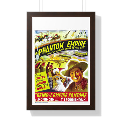 THE PHANTOM EMPIRE (BELGIAN) 1935 - Framed Movie Poster-16″ x 24″-The Sticker Space