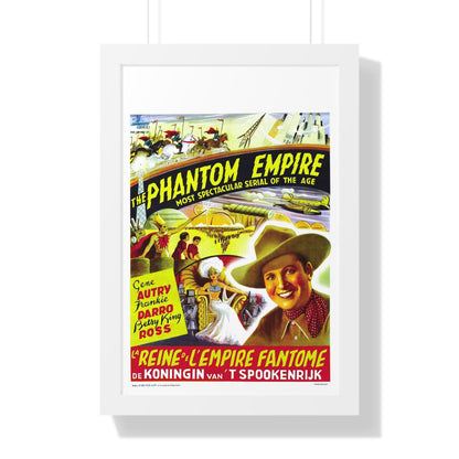 THE PHANTOM EMPIRE (BELGIAN) 1935 - Framed Movie Poster-16″ x 24″-The Sticker Space