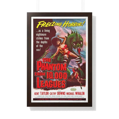 THE PHANTOM FROM 10,000 LEAGUES 1955 - Framed Movie Poster 20" x 30" Walnut - The Sticker Space