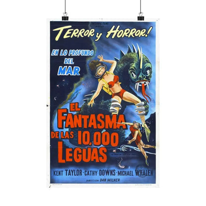THE PHANTOM FROM 10,000 LEAGUES (ITALIAN) 1955 - Paper Movie Poster 12″ x 18″ Matte - The Sticker Space