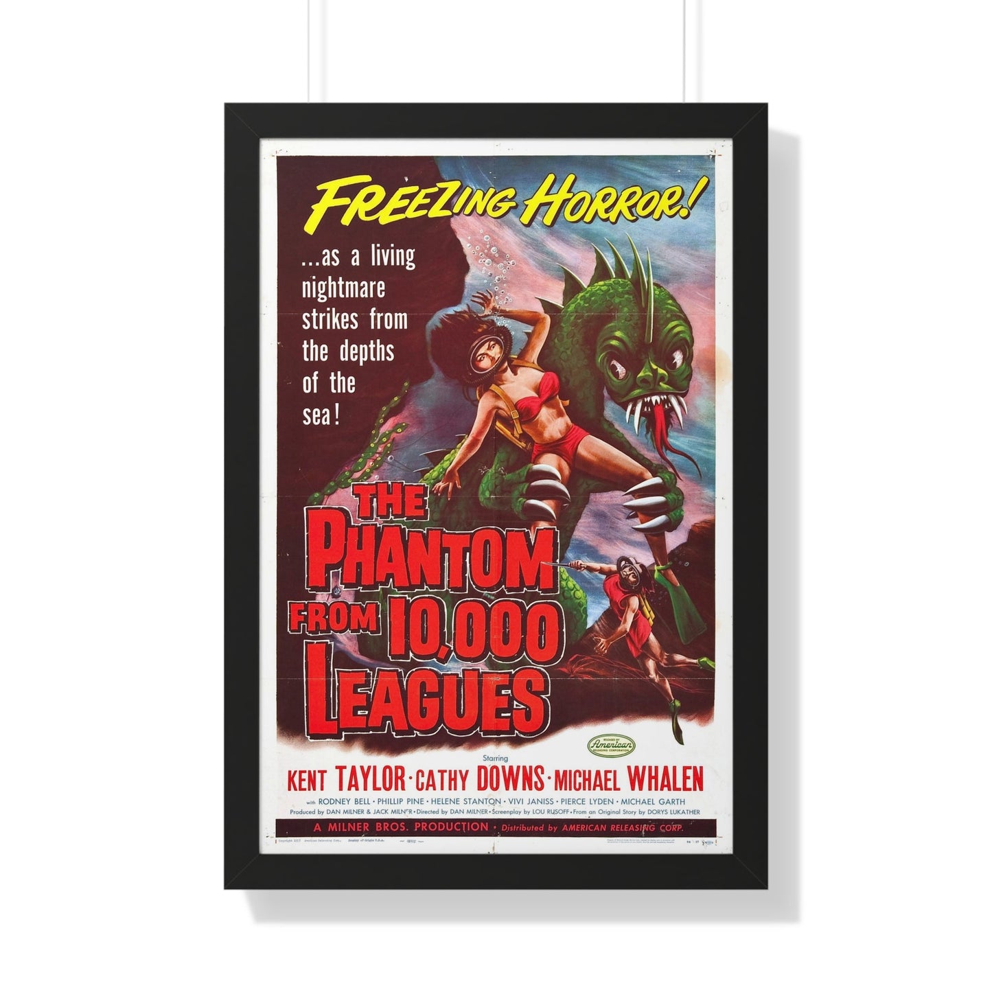 THE PHANTOM FROM 10,000 LEAGUES 1955 - Framed Movie Poster-20" x 30"-The Sticker Space