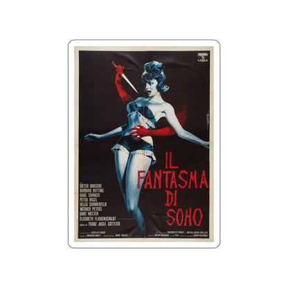 THE PHANTOM OF SOHO 1964 Movie Poster STICKER Vinyl Die-Cut Decal 4 Inch - The Sticker Space