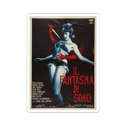 THE PHANTOM OF SOHO 1964 Movie Poster - STICKER Vinyl Kiss-Cut Decal 3 Inch White - The Sticker Space