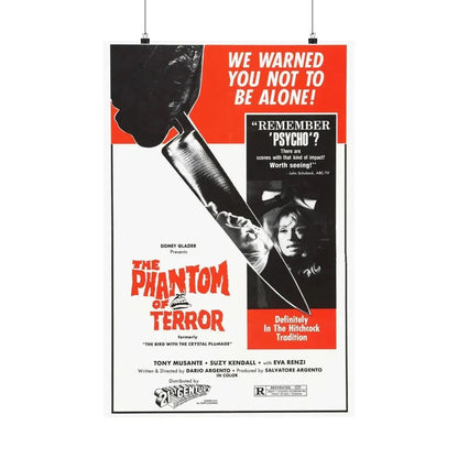 THE PHANTOM OF TERROR (THE BIRD WITH THE CRYSTAL PLUMAGE) 1970 - Paper Movie Poster 20″ x 30″ Matte - The Sticker Space