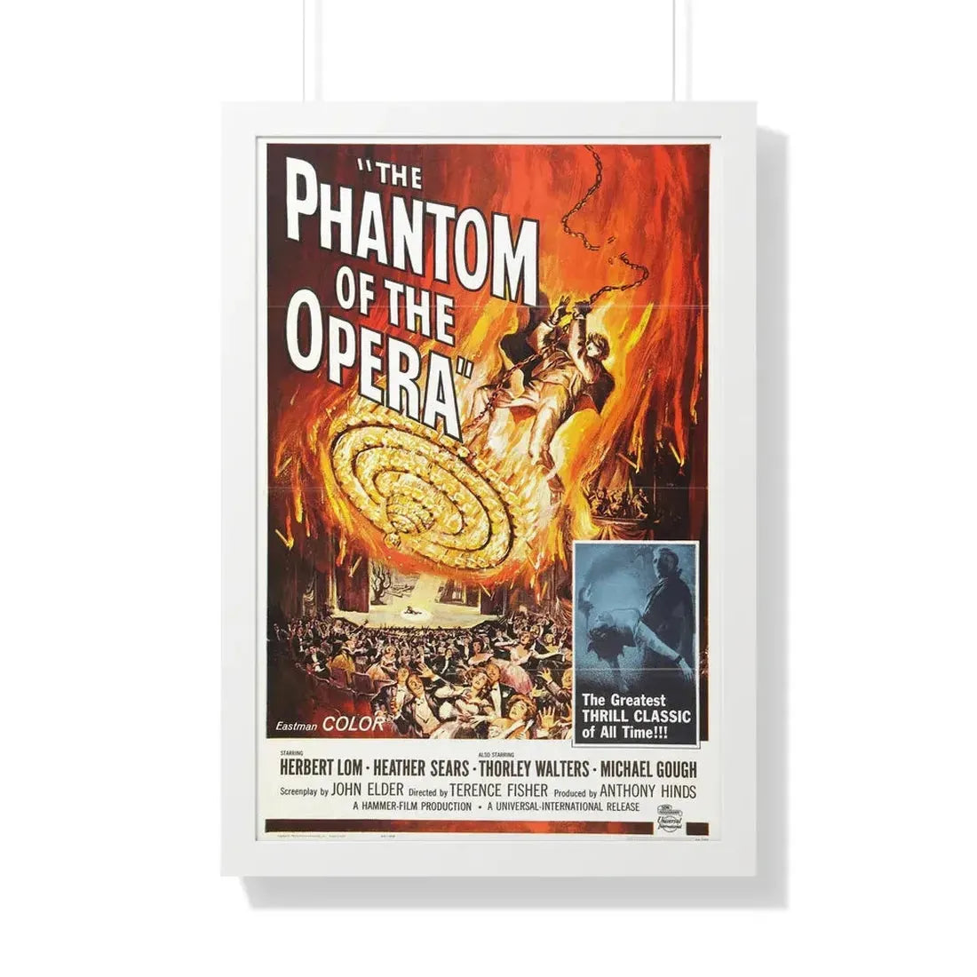 THE PHANTOM OF THE OPERA 1962 - Framed Movie Poster 20" x 30" White - The Sticker Space