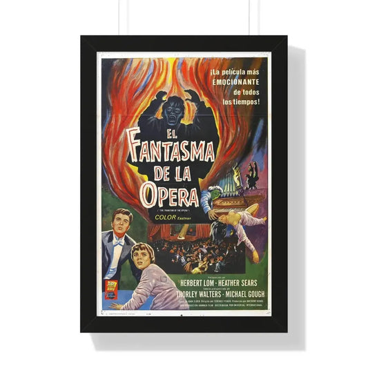 THE PHANTOM OF THE OPERA (2) 1962 - Framed Movie Poster 16″ x 24″ Black - The Sticker Space
