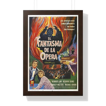 THE PHANTOM OF THE OPERA (2) 1962 - Framed Movie Poster 16″ x 24″ Walnut - The Sticker Space