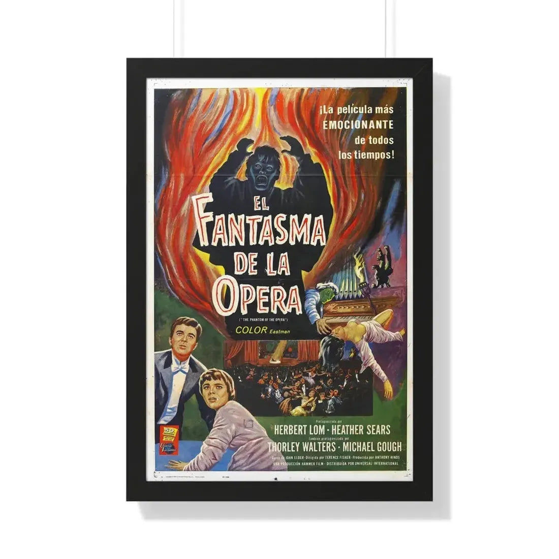 THE PHANTOM OF THE OPERA (2) 1962 - Framed Movie Poster 20" x 30" Black - The Sticker Space