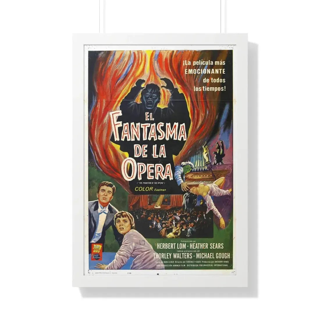 THE PHANTOM OF THE OPERA (2) 1962 - Framed Movie Poster 20" x 30" White - The Sticker Space