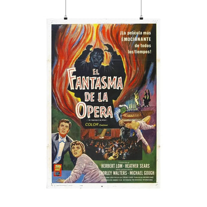 THE PHANTOM OF THE OPERA (2) 1962 - Paper Movie Poster 24″ x 36″ Matte - The Sticker Space