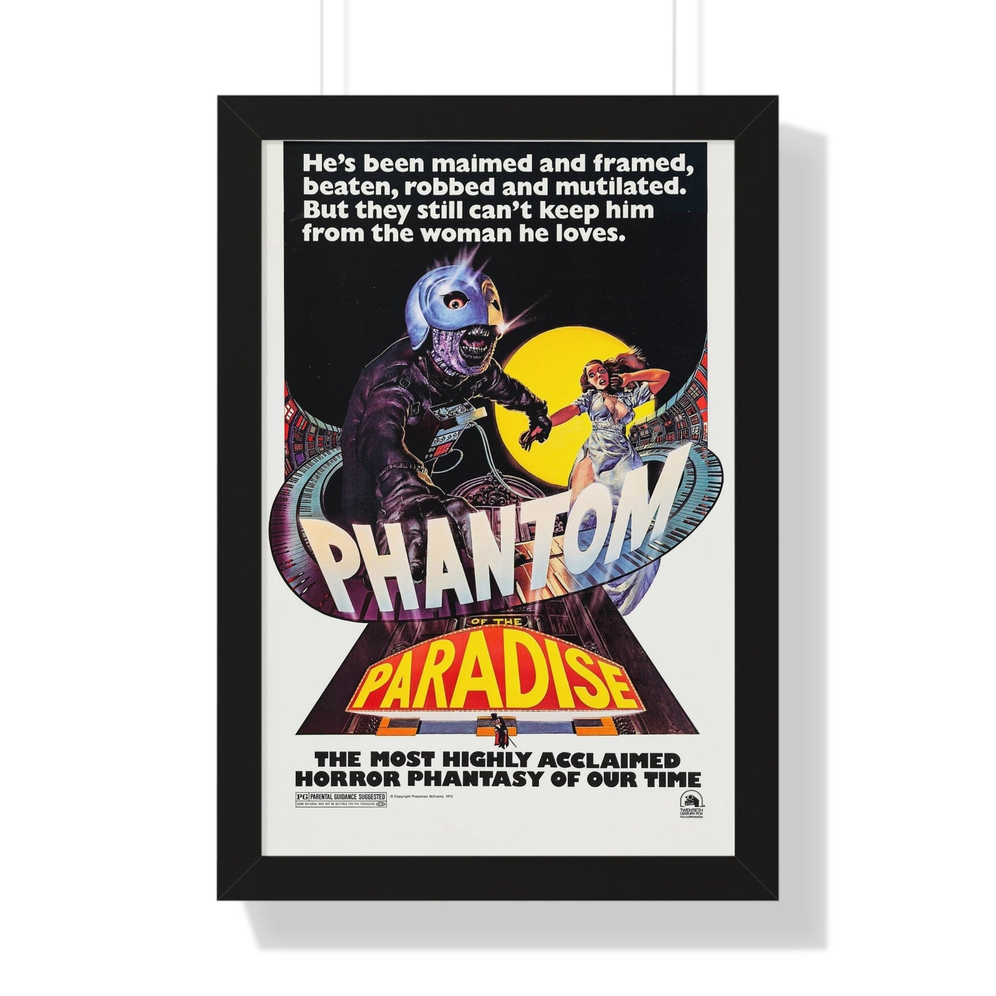 THE PHANTOM OF THE PARADISE 1974 - Framed Movie Poster-16″ x 24″-The Sticker Space