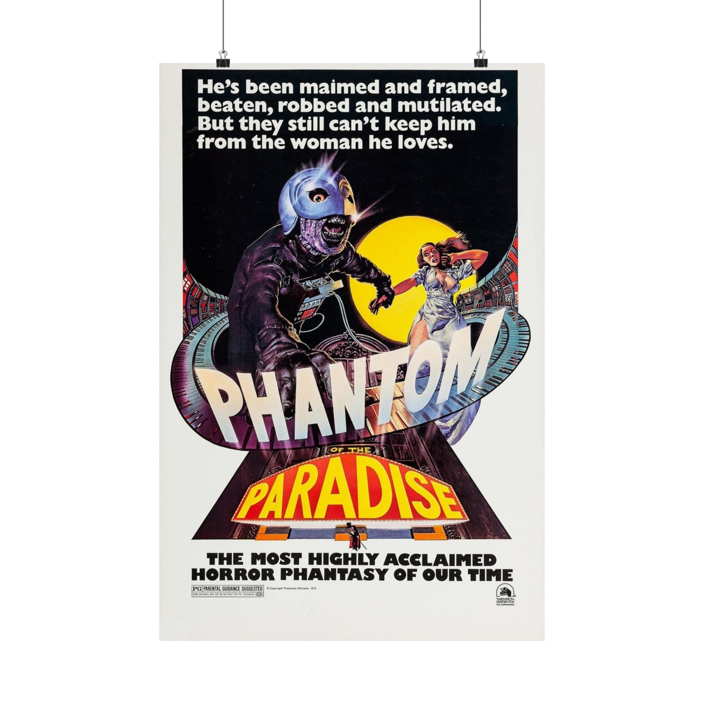 THE PHANTOM OF THE PARADISE 1974 - Paper Movie Poster-20″ x 30″-The Sticker Space