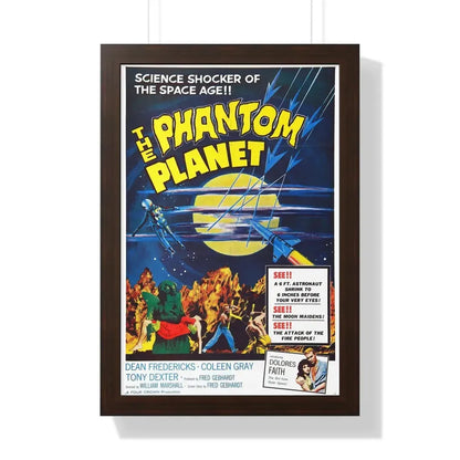 THE PHANTOM PLANET 1961 - Framed Movie Poster 16″ x 24″ Walnut - The Sticker Space