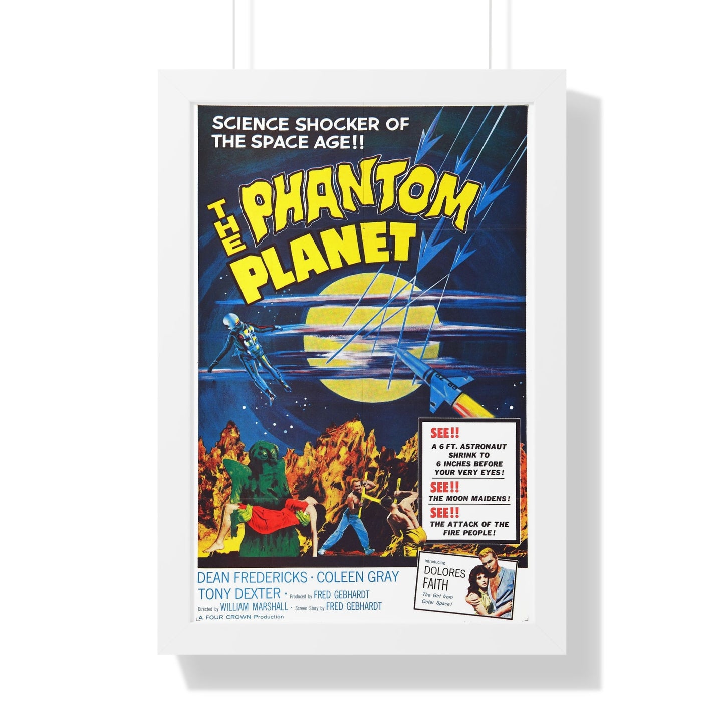 THE PHANTOM PLANET 1961 - Framed Movie Poster-16″ x 24″-The Sticker Space