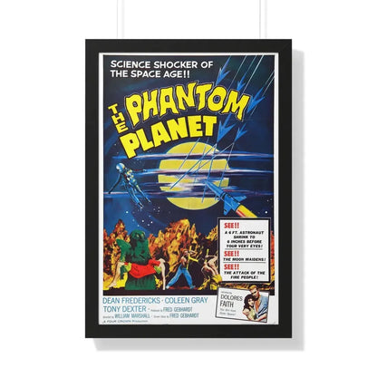 THE PHANTOM PLANET 1961 - Framed Movie Poster 20" x 30" Black - The Sticker Space