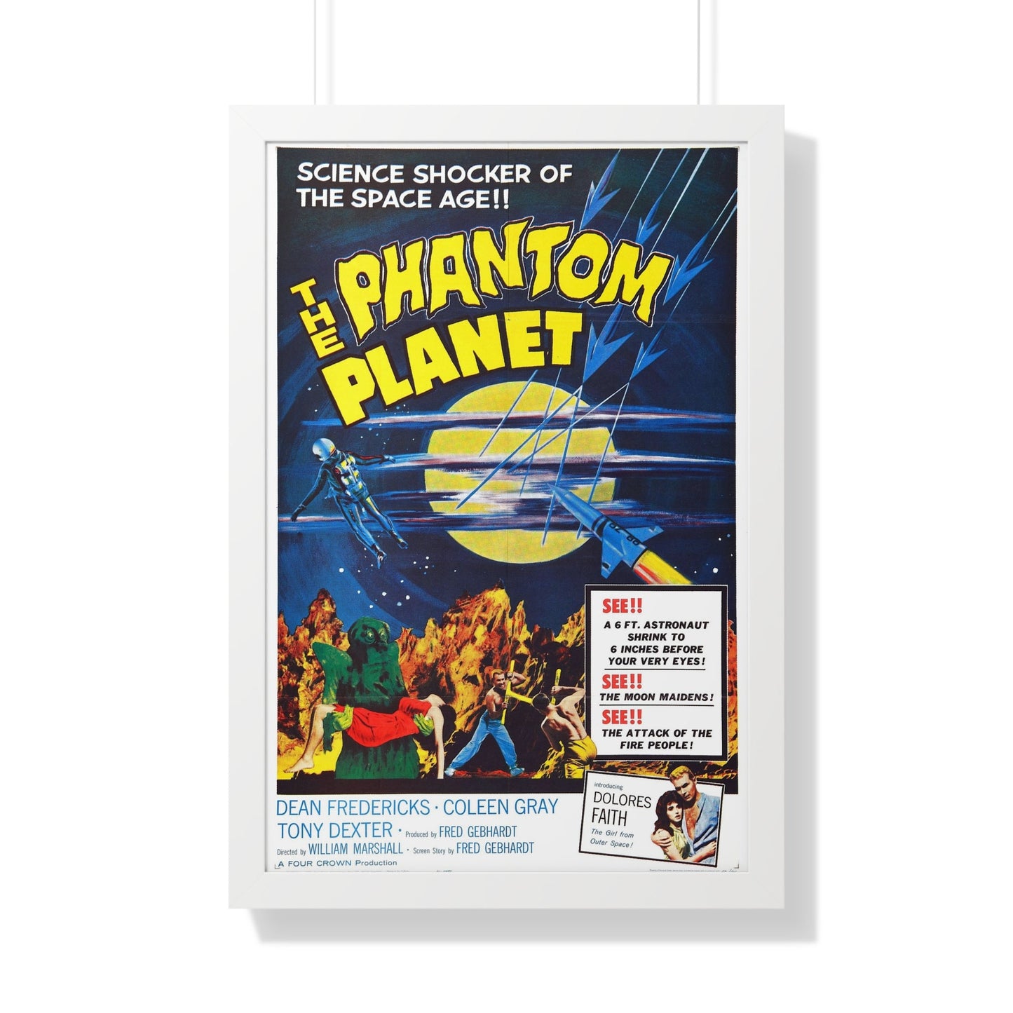 THE PHANTOM PLANET 1961 - Framed Movie Poster-20" x 30"-The Sticker Space