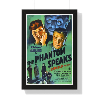 THE PHANTOM SPEAKS 1945 - Framed Movie Poster 16″ x 24″ Black - The Sticker Space