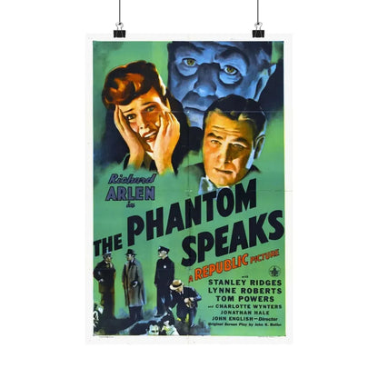 THE PHANTOM SPEAKS 1945 - Paper Movie Poster 12″ x 18″ Matte - The Sticker Space