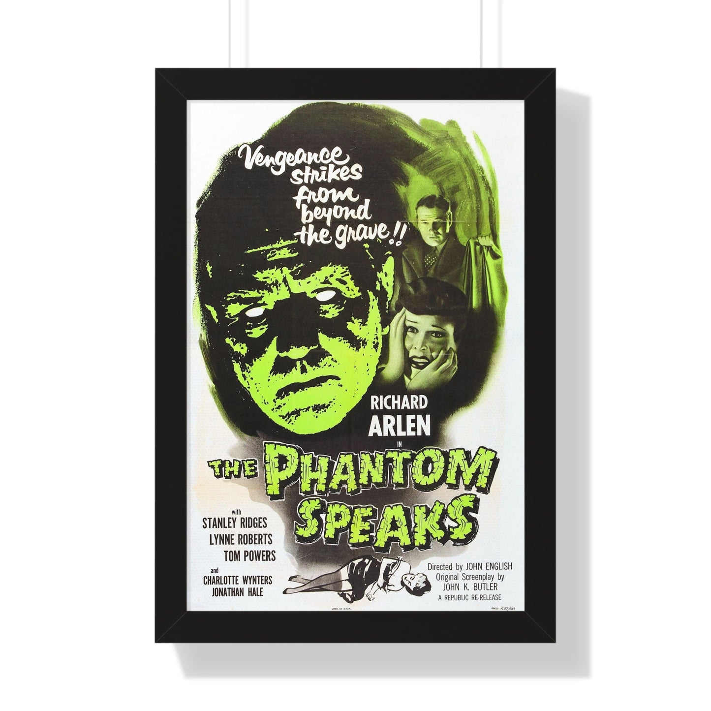 THE PHANTOM SPEAKS (2) 1945 - Framed Movie Poster-16″ x 24″-The Sticker Space