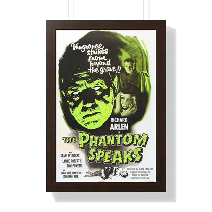 THE PHANTOM SPEAKS (2) 1945 - Framed Movie Poster 16″ x 24″ Walnut - The Sticker Space