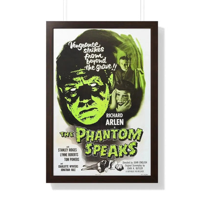 THE PHANTOM SPEAKS (2) 1945 - Framed Movie Poster 20" x 30" Walnut - The Sticker Space