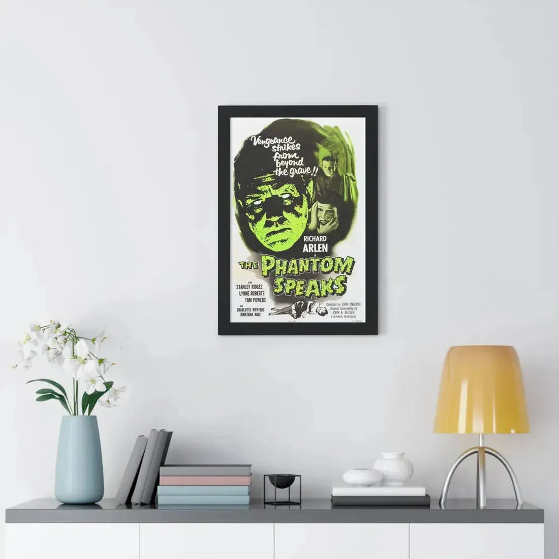 THE PHANTOM SPEAKS (2) 1945 - Framed Movie Poster - The Sticker Space