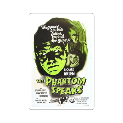 THE PHANTOM SPEAKS (2) 1945 Movie Poster - STICKER Vinyl Kiss-Cut Decal 4 Inch White - The Sticker Space