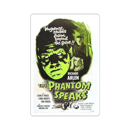 THE PHANTOM SPEAKS (2) 1945 Movie Poster - STICKER Vinyl Kiss-Cut Decal 6 Inch White - The Sticker Space