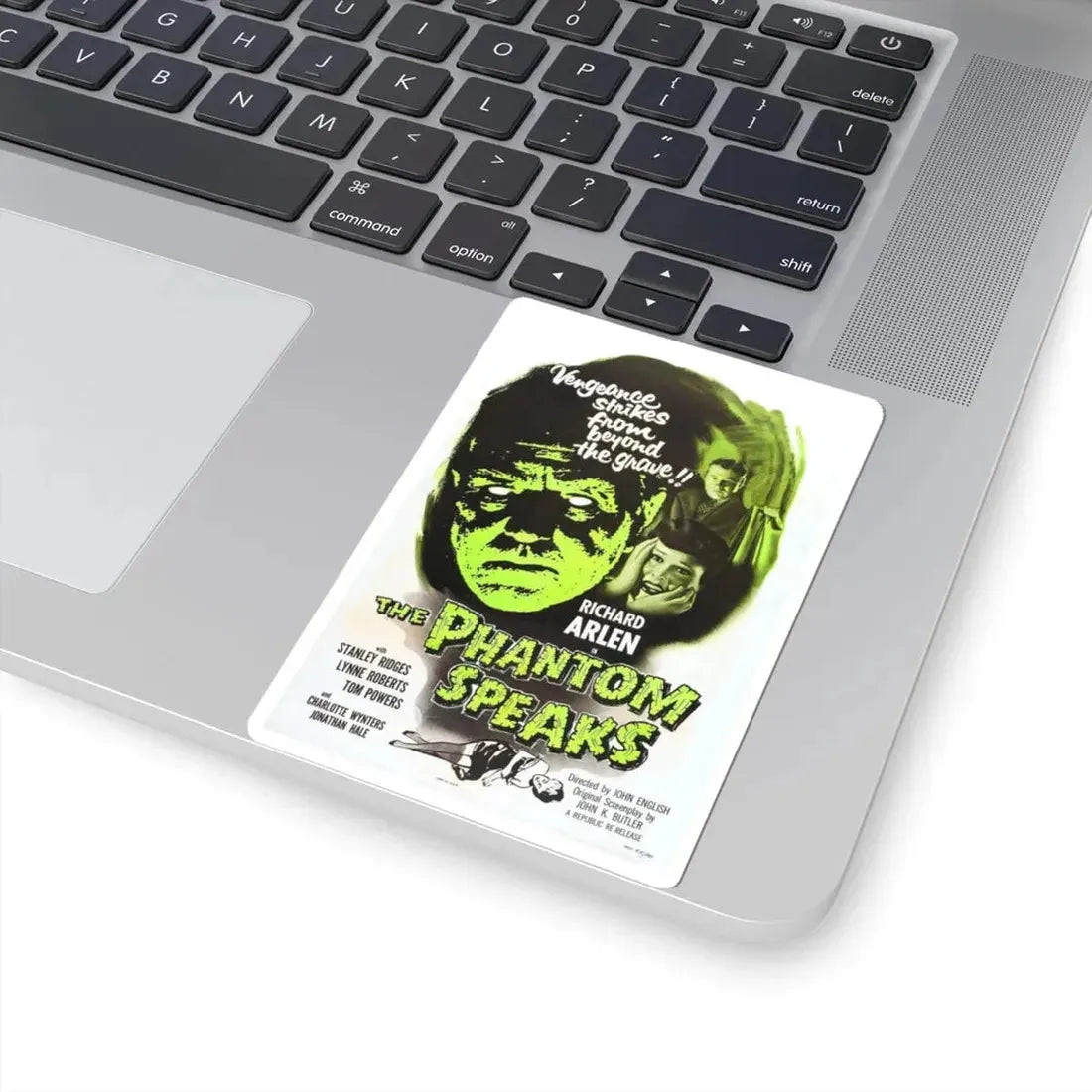 THE PHANTOM SPEAKS (2) 1945 Movie Poster - STICKER Vinyl Kiss-Cut Decal - The Sticker Space