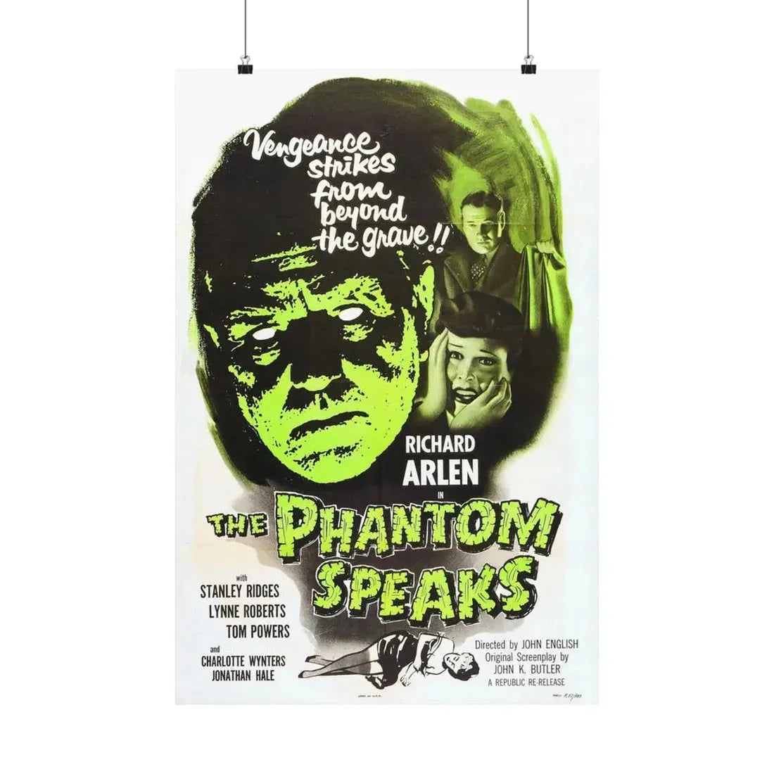 THE PHANTOM SPEAKS (2) 1945 - Paper Movie Poster 20″ x 30″ Matte - The Sticker Space